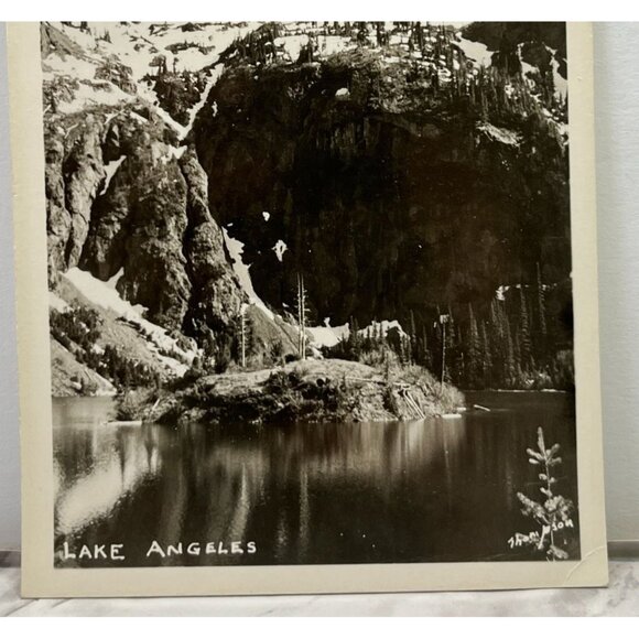 Lake Angeles RPPC Postcard Vintage Port Angeles WA Olympic National Park - Picture 5 of 6